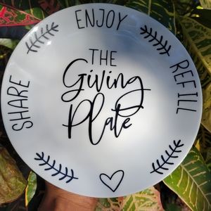 The Giving Plate, Thanksgiving, dinner plate, family, dessert, Christmas plate